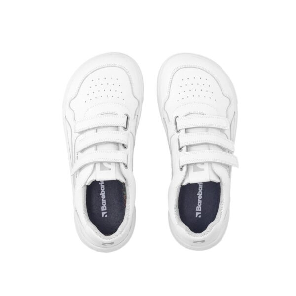 Barefoot Sneakers Barebarics Zing Velcro - All White - Leather – Bild 6