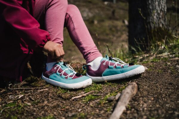 Be Lenka Kids barefoot sneakers - Xplorer - Light Teal & Plum – Bild 2