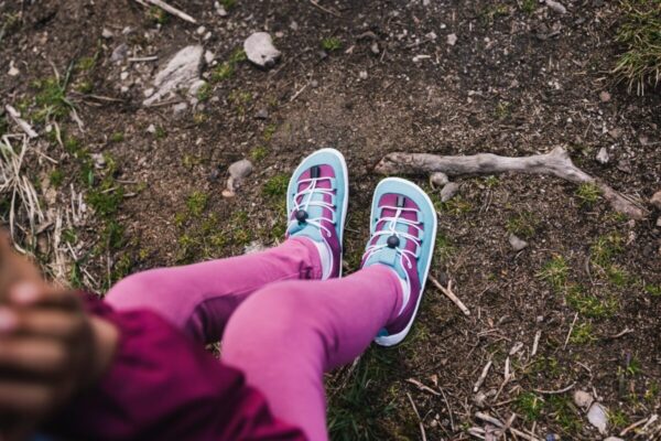 Be Lenka Kids barefoot sneakers - Xplorer - Light Teal & Plum – Bild 4
