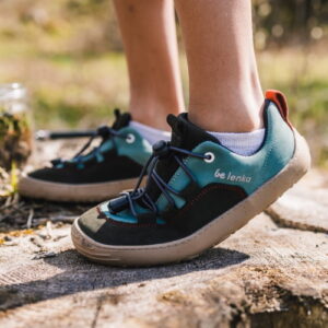 Be Lenka Kids barefoot sneakers - Xplorer - Olive Black & Sage Green