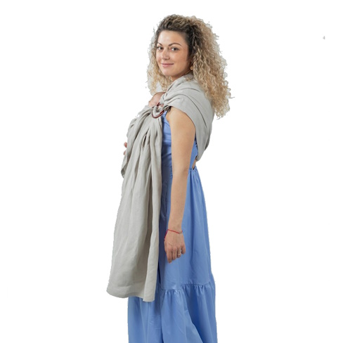 Isara Silver Grey Bambus Ringsling – Bild 2