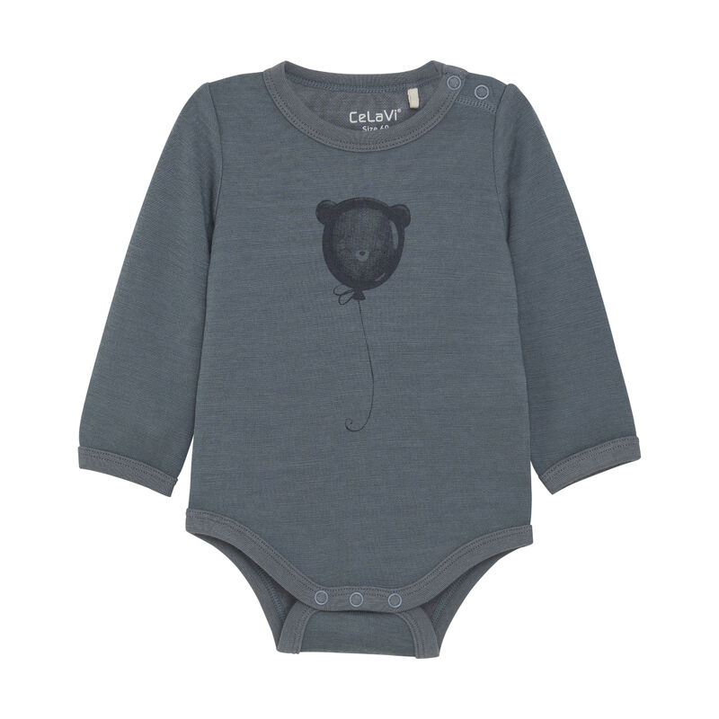 Celavi Bambusviskose Wolle Doubleface Body Ballon Stormy Weather