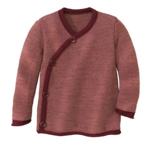 Disana Melange-Jacke cassis-rosé