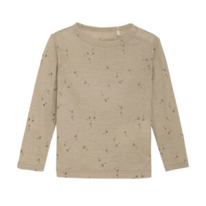 Fixoni Woll-Seide Langarmshirt Light Taupe