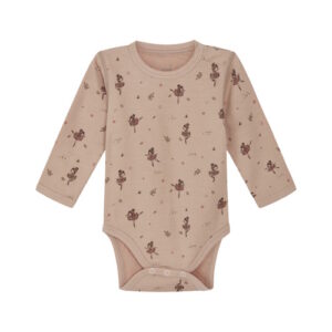 Hust&Claire Wolle-Bambus Body Ballerinas rosa