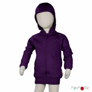 ManyMonths Hooded Zip Cardigan Acai Berry