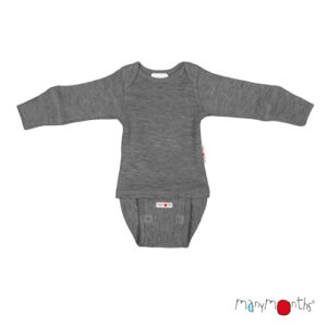 Manymonths Body/Shirt langarm Elephant Grey