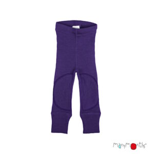 Manymonths Woll-Leggings Acai Berry mit Knee Patches