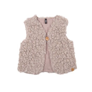 Pure Pure Kids Woll-Tencel Plüsch-Weste natur