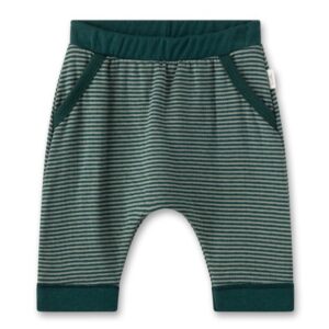 Sanetta Pure Hose Grün gestreift