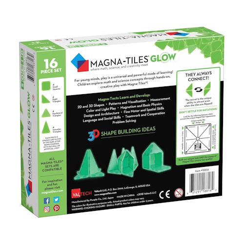 Magna-Tiles® Glow in the Dark Set (16-teilig) – Bild 2
