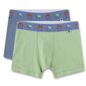 Sanetta Hipshorts Doppelpack grün & blau