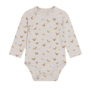Hust&Claire Bambusviskose-Wickelbody Poolparty Wheat Melange