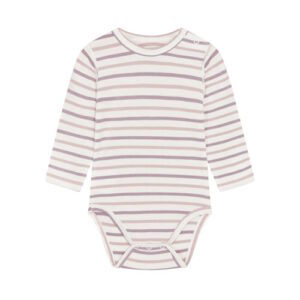 Hust&Claire Bambusviskose Body heather gestreift langarm