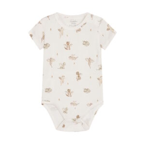 Hust&Claire Bambusviskose Body Drachen ivory kurzarm