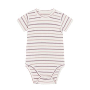 Hust&Claire Bambusviskose Body heather gestreift kurzarm