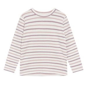 Hust&Claire Bambusviskose Langarmshirt Heather gestreift