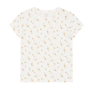 Hust&Claire Bambusviskose T-Shirt Blümchen Ivory