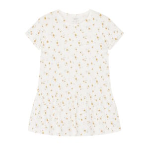 Hust&Claire Bambusviskose Kleid Blumen gelb