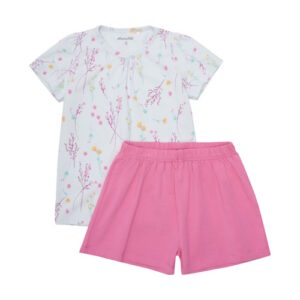Minymo Set Shirt und Shorts Blumen