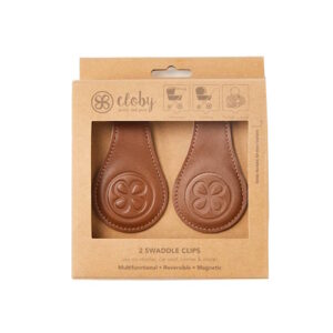 Cloby Magnetclips Leder Brown