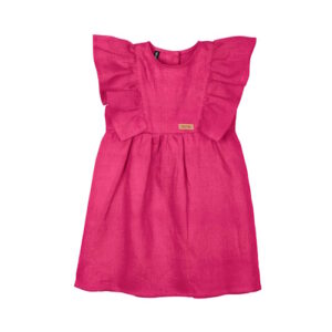 Pure Pure Leinenkleid magenta