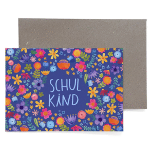 Frau Ottilie - Grusskarte Schulkind