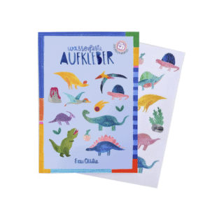 Frau Ottilie spülmaschinenfeste Sticker *Dinos*