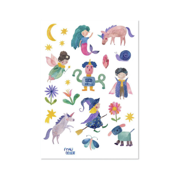 Frau Ottilie spülmaschinenfeste Sticker *Fantastische Wesen* – Bild 2