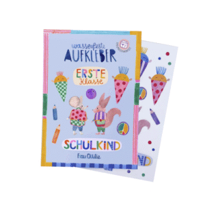 Frau Ottilie spülmaschinenfeste Sticker *Schulkind*