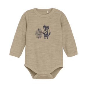 Celavi Bambusviskose Wolle Doubleface Body Savannah Tan