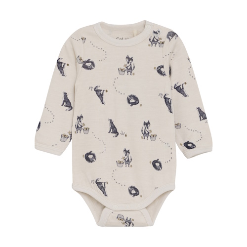 Celavi Bambusviskose Wolle Doubleface Body Wolf