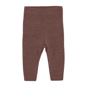 Celavi Strick-Leggings Marron