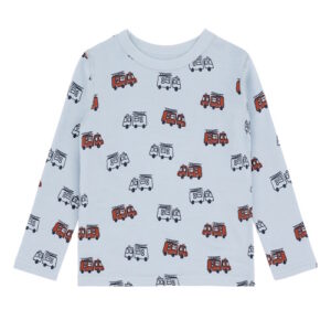Hust&Claire Woll-Bambus Langarmshirt Firetruck blau