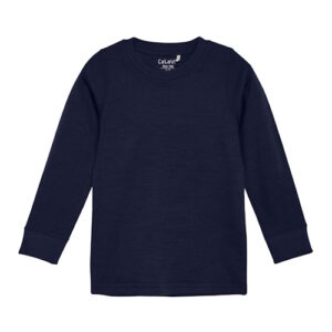 Celavi Bambusviskose Wolle Doubleface Langarmshirt Night Sky