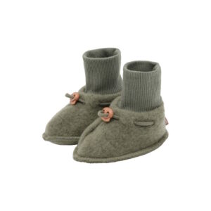 Hust&Claire Wollfleece Schühchen mit Kordel turtle