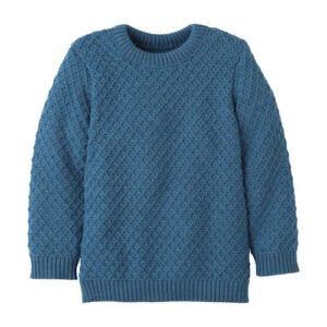 Disana Aran Pullover Taubenblau