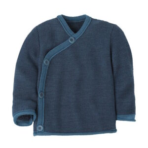 Disana Melange-Jacke Taubenblau-Indigo