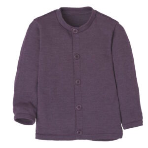 Disana Strick-Jacke Aubergine