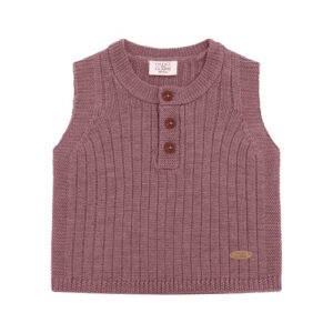 Hust & Claire Woll Strick Pullunder Pale Mauve