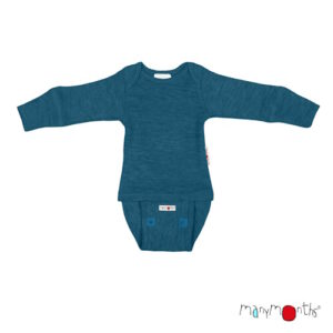 Manymonths Body/Shirt langarm Seabreeze Teal