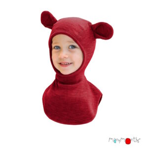 ManyMonths Teddy Bear Ears Mütze Wild Pomegranate