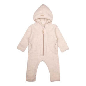 Pure Pure Woll-Baumwollfleece Overall Wollweiss