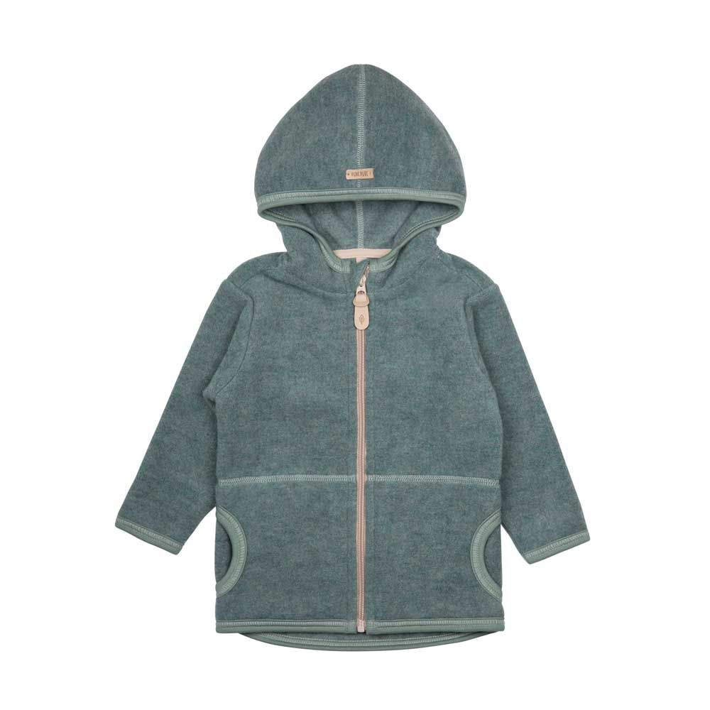 Pure Pure Woll-Baumwollfleece Jacke Salbei