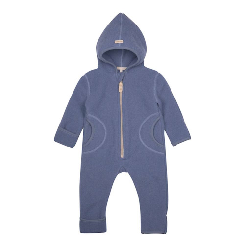 Pure Pure Wollfleece Overall aus Bio-Merinowolle smoke blue