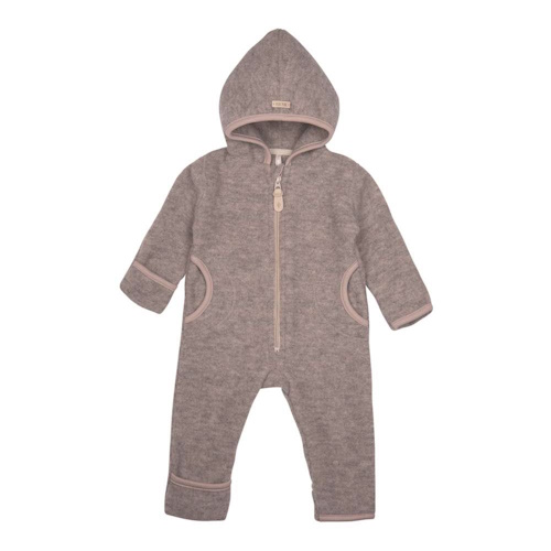 Pure Pure Wollfleece Overall aus Bio-Merinowolle steingrau