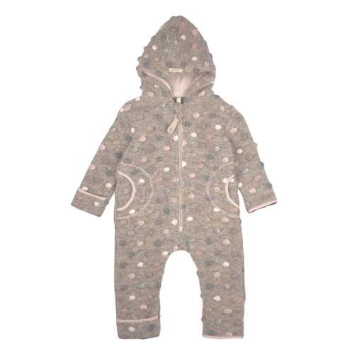 Pure Pure Wollwalk Overall multicolor dots