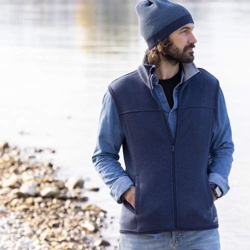 Disana Herren-Weste indigo – Bild 2