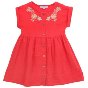 Enfant Terrible Musselin Kleid mit Stickerei