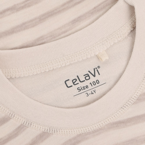 Celavi Bambusviskose Wolle Doubleface Langarmshirt Mocha Meringue – Bild 2